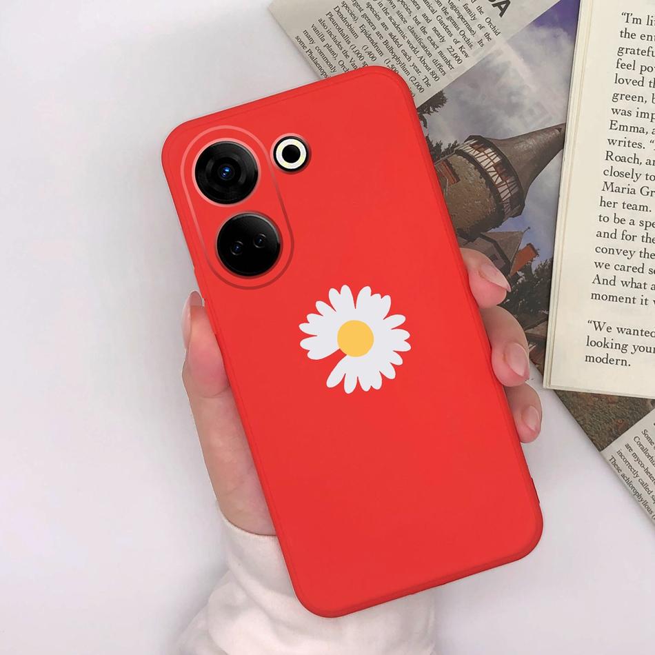 For Tecno Camon 20 Pro 4G 5G Phone Cases Cute Design Matte Silicone Shockproof Black Cover For Tecno Camon20 20Pro Bumper Capa