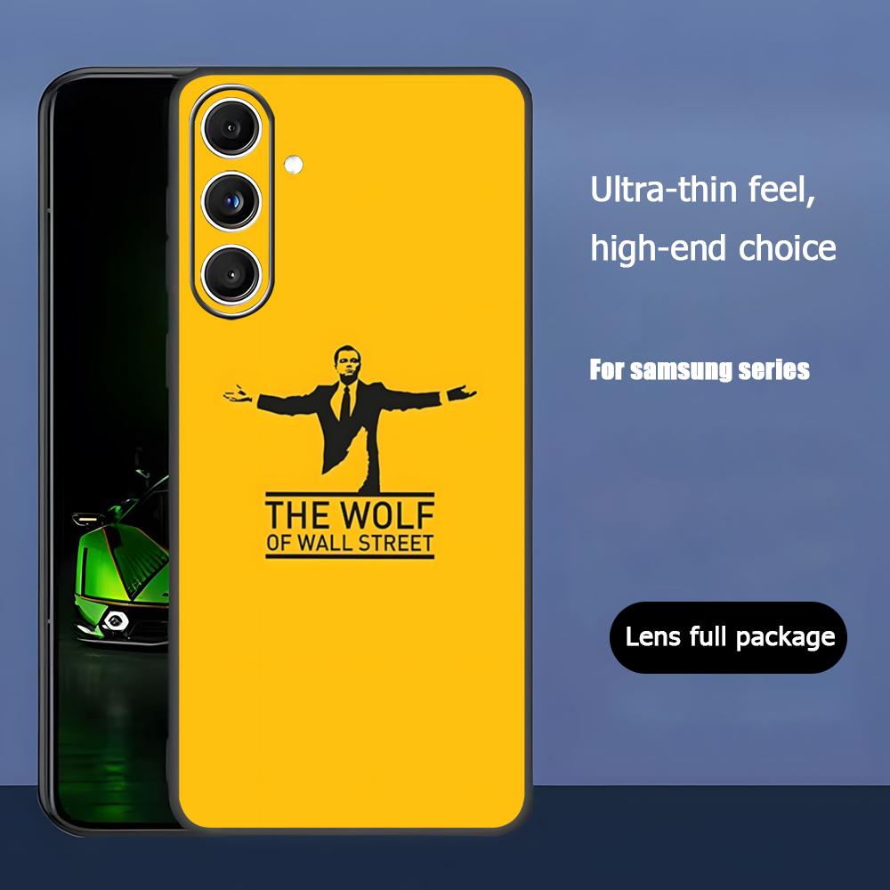 

Cool The Wolf of Wall Street Phone Case For Samsung Galaxy S26 S25 S24 S23 S22 S21 Plus Ultra Note20 Soft Black Galaxy S22 Ultra 5G