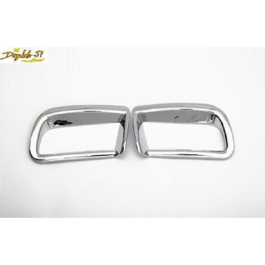 Chrome Rear Fog Light Cover Trim 2pc For Toyota Land Cruiser Prado FJ150 2010-22