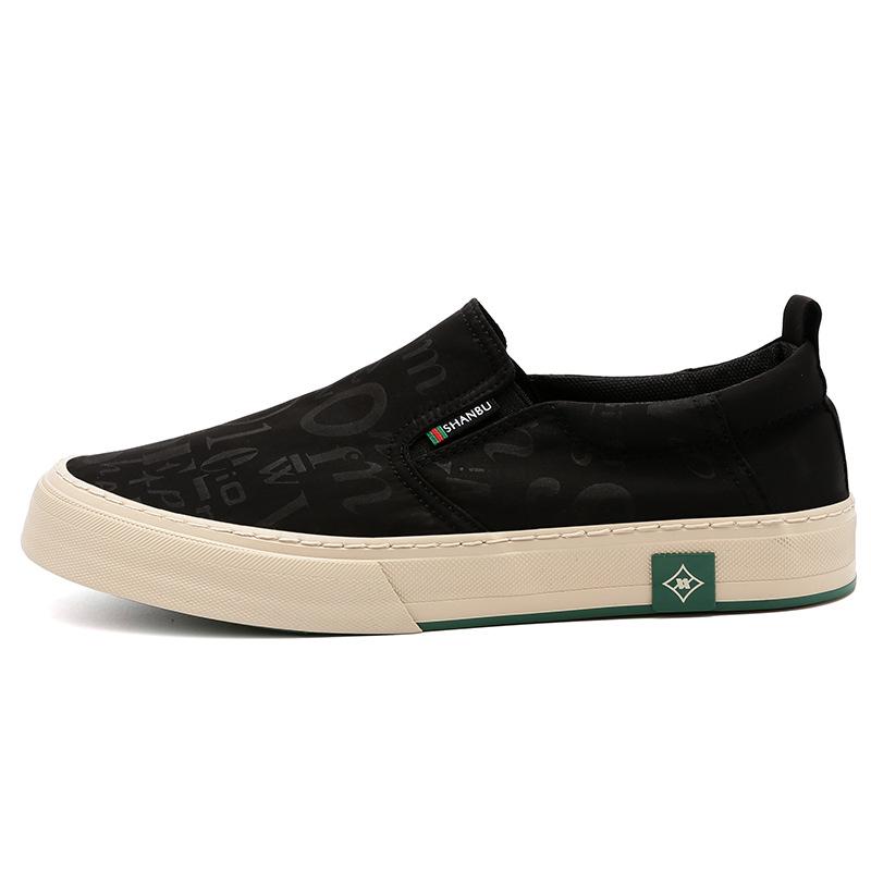 Spring Shining Step New Mens Shoes Fashionable and Versatile Mens Casual Canvas Shoes Comfortable Breathable Flat Shoes