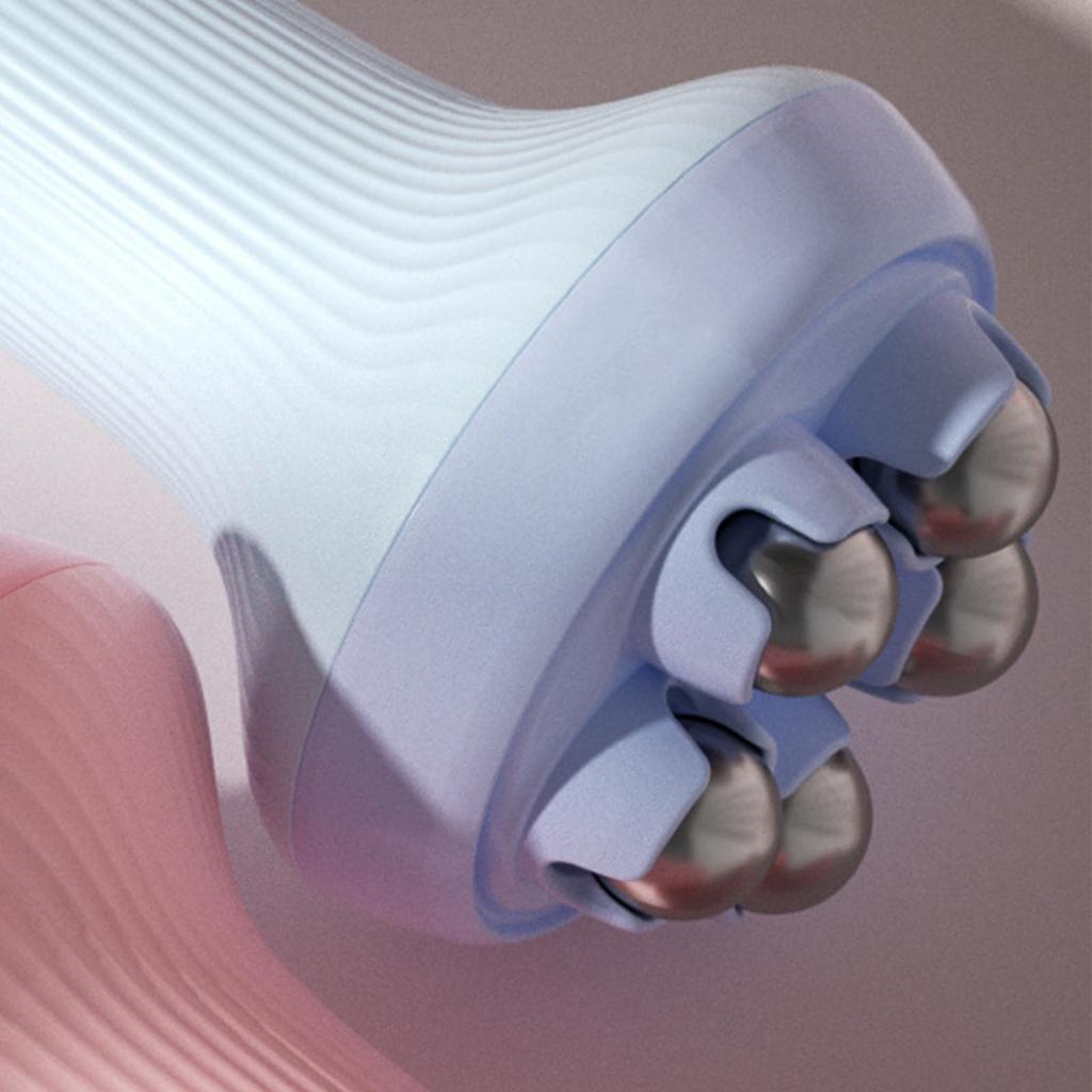 Body Scraping Machine Muscle Relaxing Reduce Fatigue Skin Meridian Dredging Massage Brush Blue