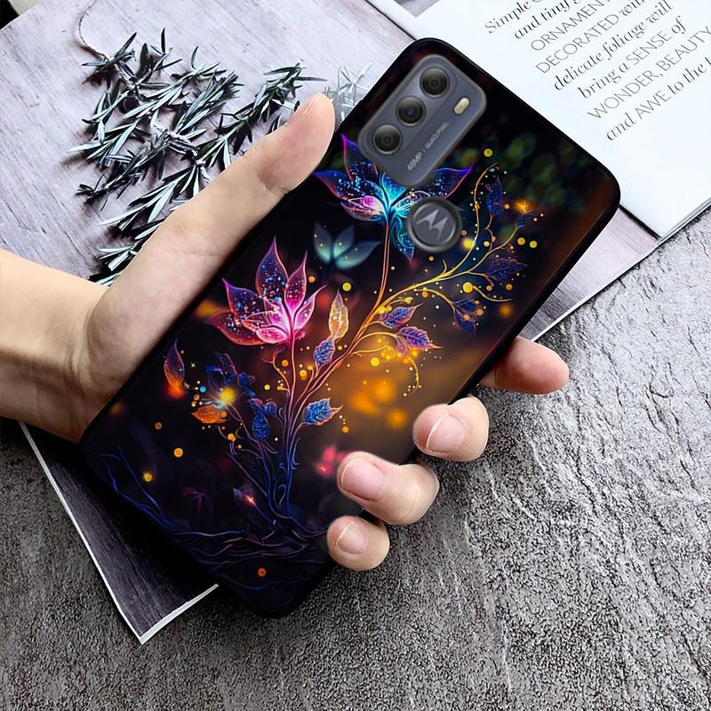 

Чехол для телефона с цветочным листом и птицей для Moto G84 G22 G32 G42 G52 G62 G53 G72 G60 G60S G100 G10 G20 G30 G13 G50 G 5G G Pure Moto G50 5G