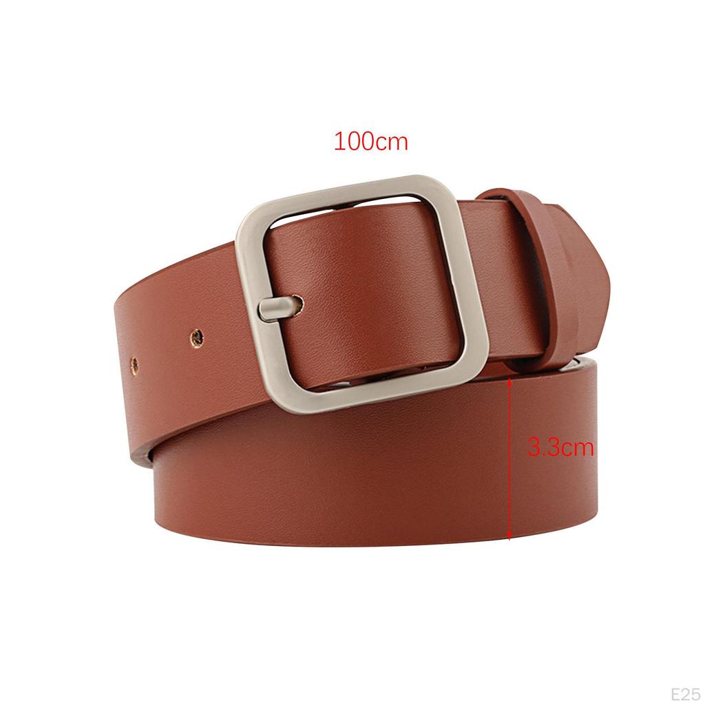 Chic Faux Leather Belt for Women - Stylish Waistband Skirts and Denim