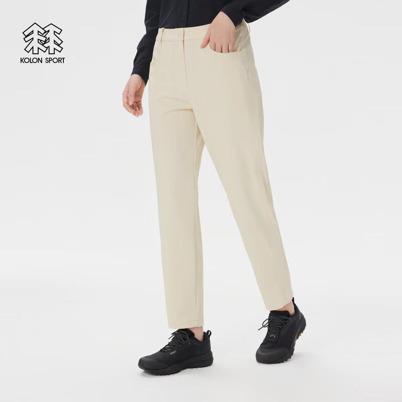 KOLON SPORT Women's Water-Repellent Softshell Cropped Pants