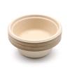 Eco-Friendly 350ml Sugarcane Pulp Disposable Bowls with Lids, 50-Pack