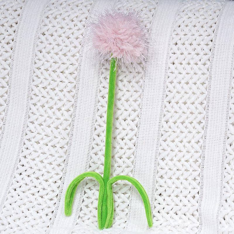Schöne lebensechte Blumen-Plüschtiere 30 cm Lebendige Sonnenblume Rose Baumwolle Löwenzahnblütenzweig Schöne Raumdekoration DIY-Kombination 30cm