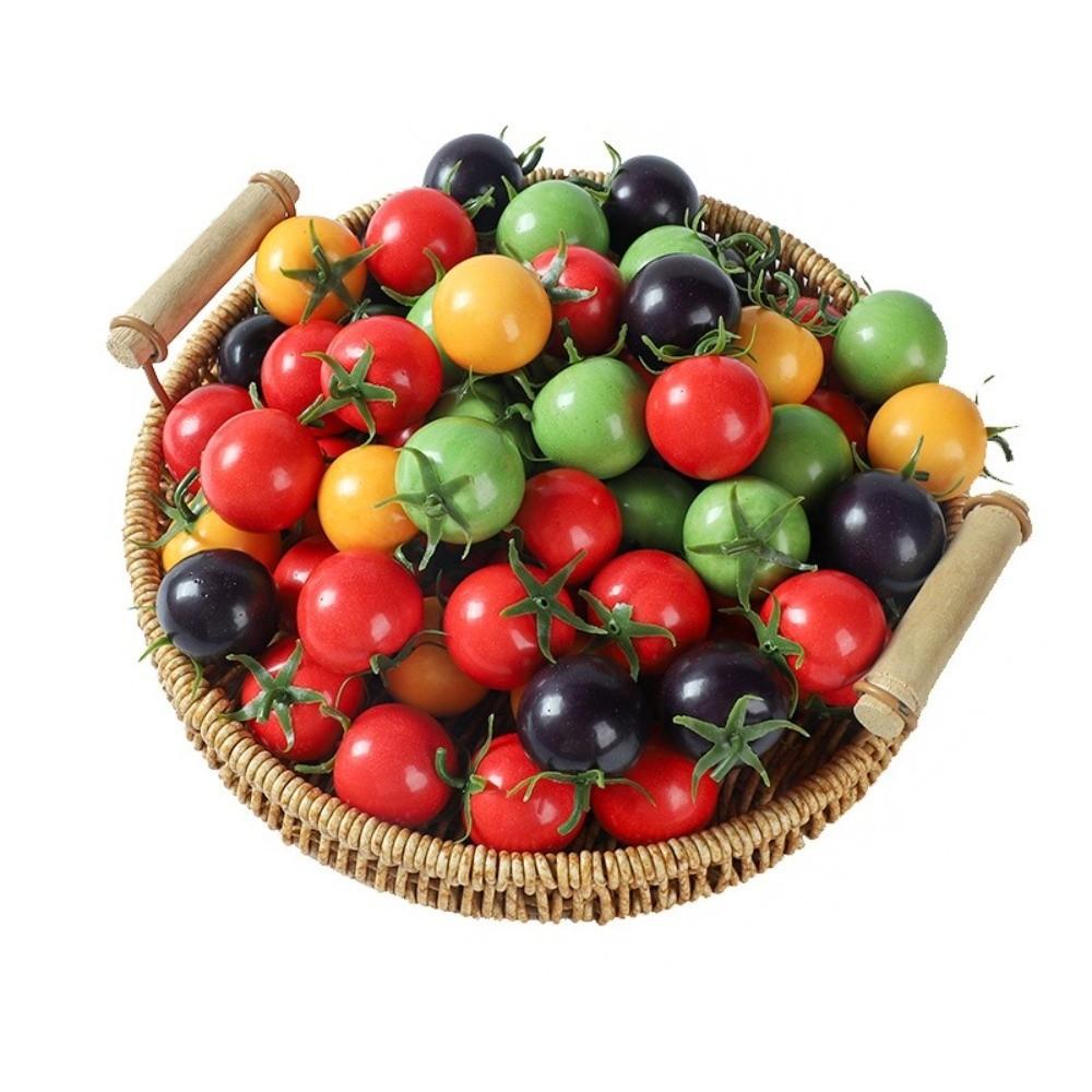 Foam Artificial Tomatoes String Lifelike Hanging Fake Fruit Props Handicrafts Farmhouse Simulation Tomatoes Model Home Decor