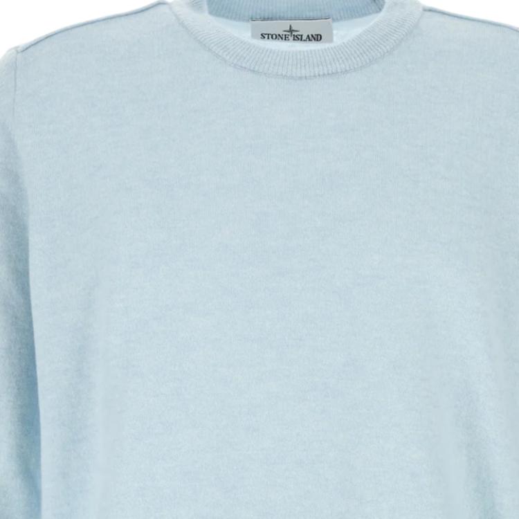 STONE ISLAND Solid Color Crew Neck Long Sleeve Sweater Men Sweater L1S155100010S00B4-V0041