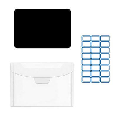 Gummi-Magnetplatten und durchsichtige Stanzform-Aufbewahrungstaschen-Set für Scrapbooking und Kartenherstellung, inklusive Aufkleber