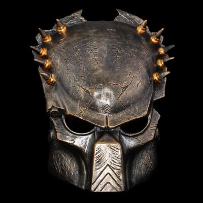 Movie Alien Predator Cosplay Mask Costume Helmet Props Antenna Halloween Party Horror Full Face Head Mask Toys