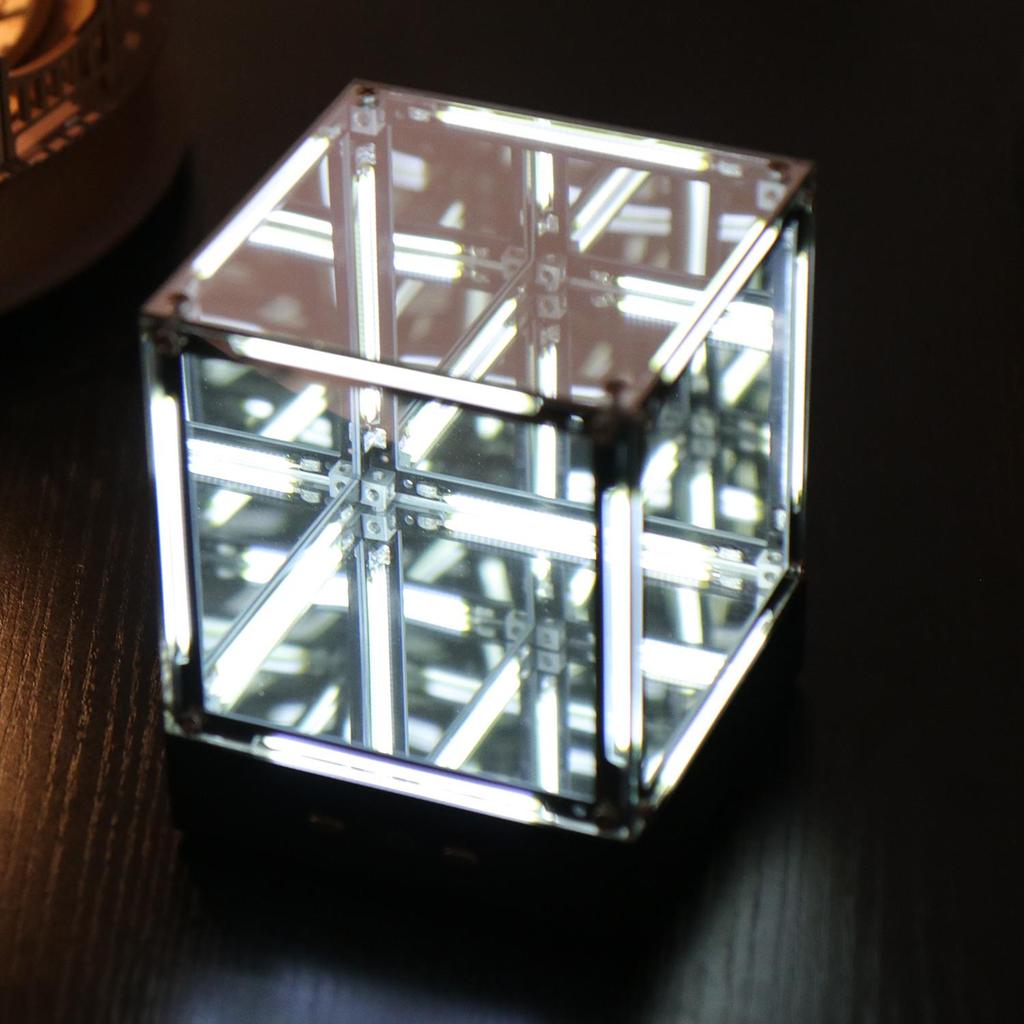 Dormin 4D Space Hypercube Night Light, Creative Atmosphere Lamp, Esports Room Cube Blind Box Figurine, Desk Decorator