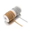 5 Yards/Roll Golden Silver Color Aluminium Twist Chains O-Shaped Chain for DIY Bracelet Necklace Jewelry Making Bag Accessories