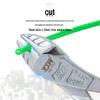 YTH CRV Angled Jaw Needle Nose Diagonal Pliers - Multifunctional, Labor-Saving Wire Cutters for Electricians