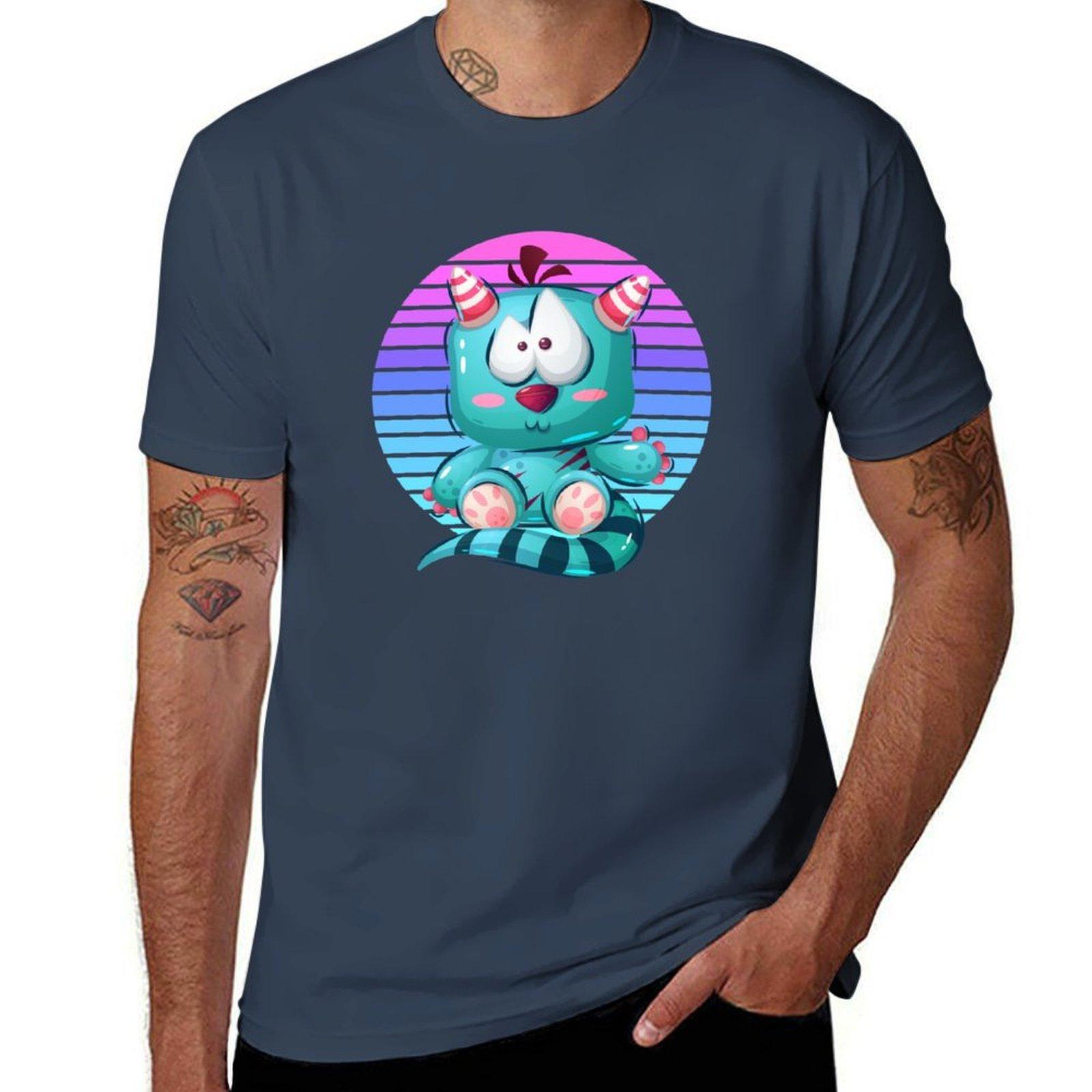 Mythical Creatures Sunset Tshirt Independence Day Short Sleeve Tshirt S