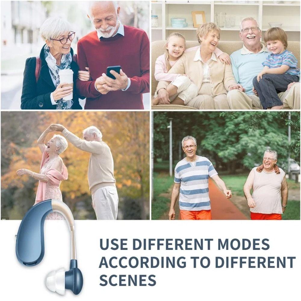 Mini Size Sound Amplifier USB Recharging Wireless Ear Aids Digital Hearing Aid  For Elderly People