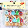 Cartoon Photo Display Decorated Odorless Christmas DIY Festive Atmosphere Gift Embellishment Wooden Clip Creative