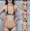 Women's Fashion Sexy Erotic Lingerie Three-Point Set Hollow Split Underwear
