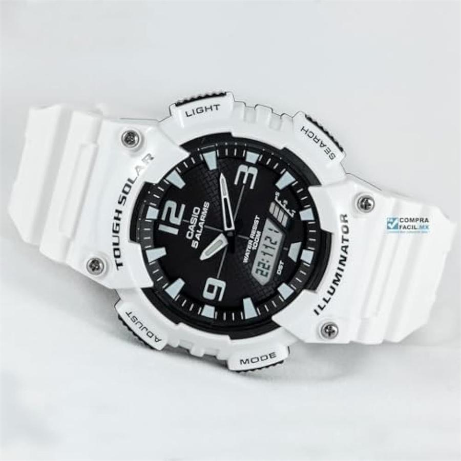 Casio - Resin Case Silicone Strap Men's Quartz Watch AQ-S810WC-7A