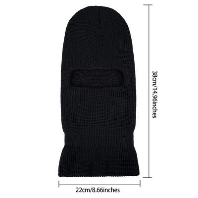 Unisex Caps Windproof Balaclava Bonnet Single Hole Ski Mask Hat Full Face Cover Knit Beanies