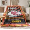 kansas city chiefs Soft and comfortable flannel Suitable for sofas living rooms outdoor camping travel and also makes a great anniversary gif