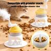 Cat Treat Dispenser Toy Interactive Food Dispenser Ice Shaver Shape Treat Puzzle Toys For Dogs With Teaser Wand For Puppy Kitten