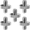 Adaptateur métallique fileté mâle 1/4" vers mâle 1/4" Adapteur à double filetage mâle 1/4" pour trépied et accessoires pour appareil photo