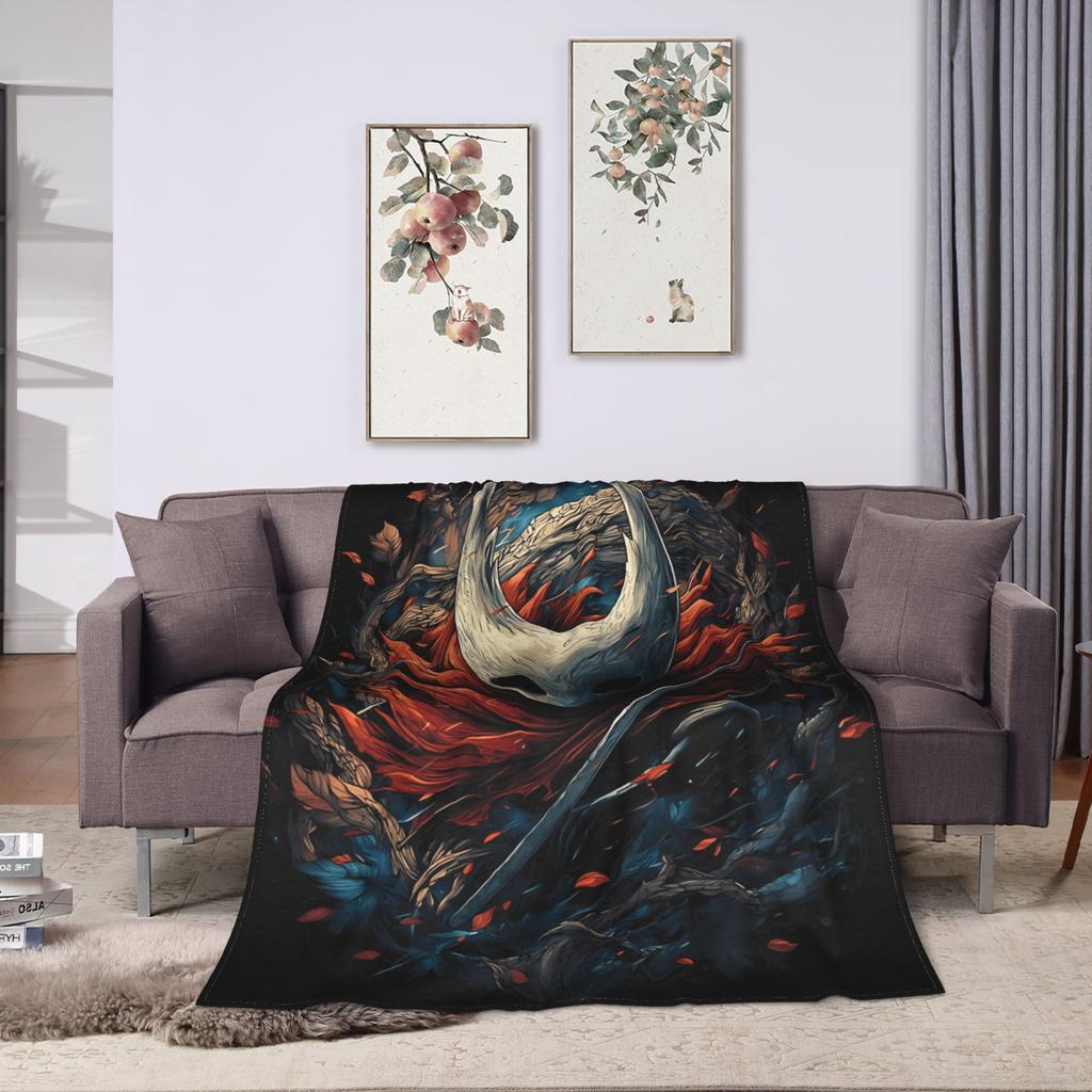 Couverture Douce Enfants Camping Jeu de Chevaliers Creux Silksong Couverture Jetée Flanelle Couvre-lit Pour Canapé Housse de Lit