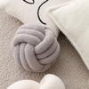 Lamb Velvet Home Decor Waist Protective Sofa Cushion Backrest Throw Pillow Knotted Ball Cushion