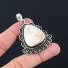 Gift For Women Jewelry Pendant 925 Sterling Silver Natural Scolecite Gemstone