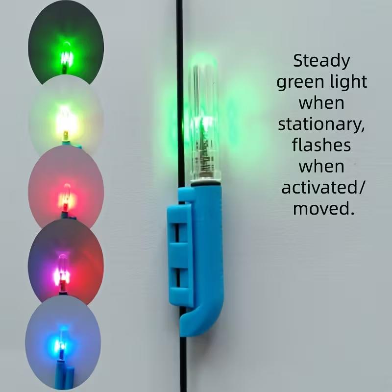 2pcs New Night Fishing Rod Tip Light Electronic Raft Rod Casting Rod Sensor Night Light Hand Rod Light Rock Alarm