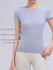 Damen Yoga T-Shirt aus Merinowolle - Schnelltrocknend, Hohe Elastizität, Figurschmeichelnd, Kurzarm