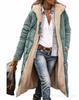 Slim Fit Double Sided Hooded Cotton Cardigan Jacket Long Sleeve Solid Color Coat