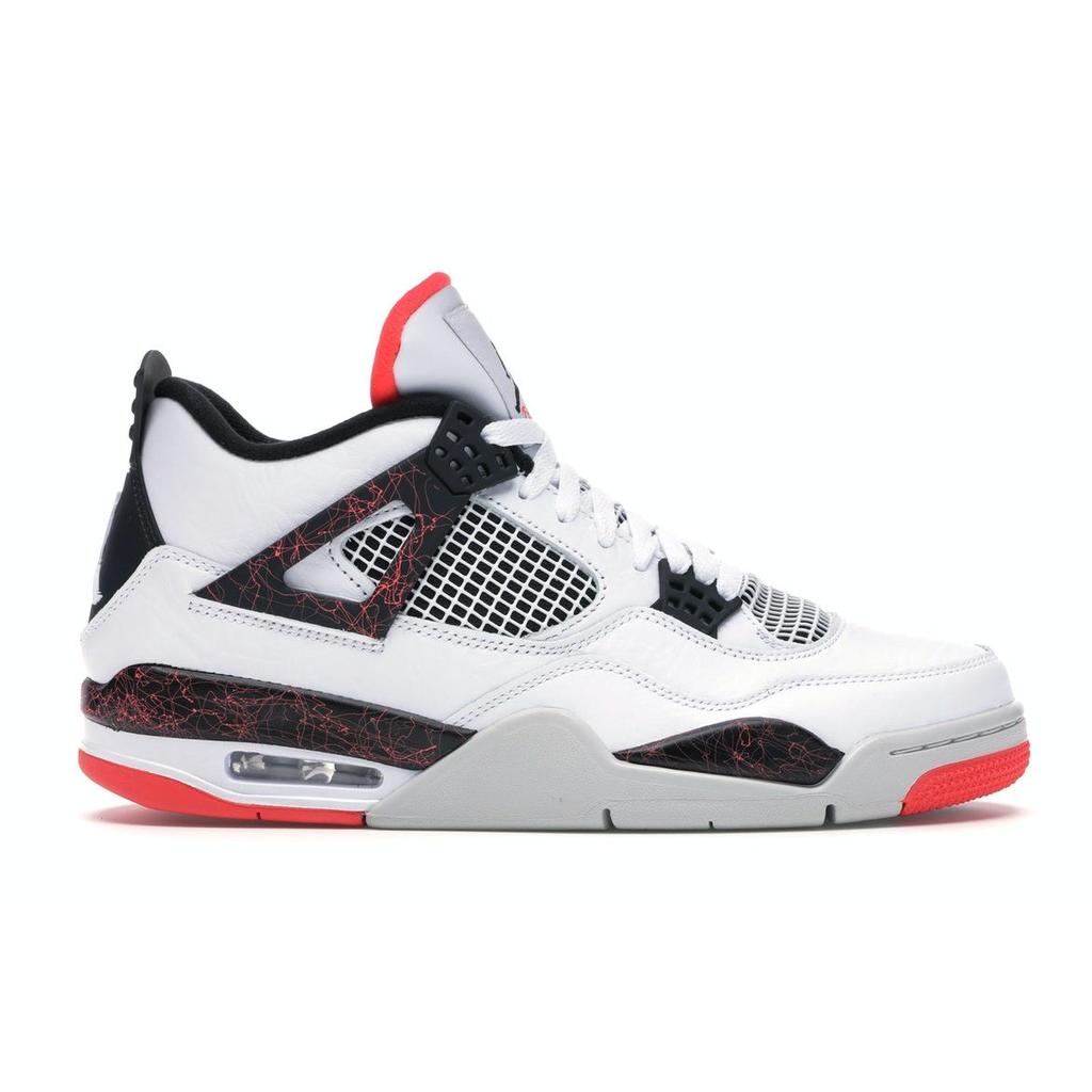 Pánské tenisky Air Jordan 4 Retro Pale Citron Bílá Černá Jasně-karmínová 308497-116