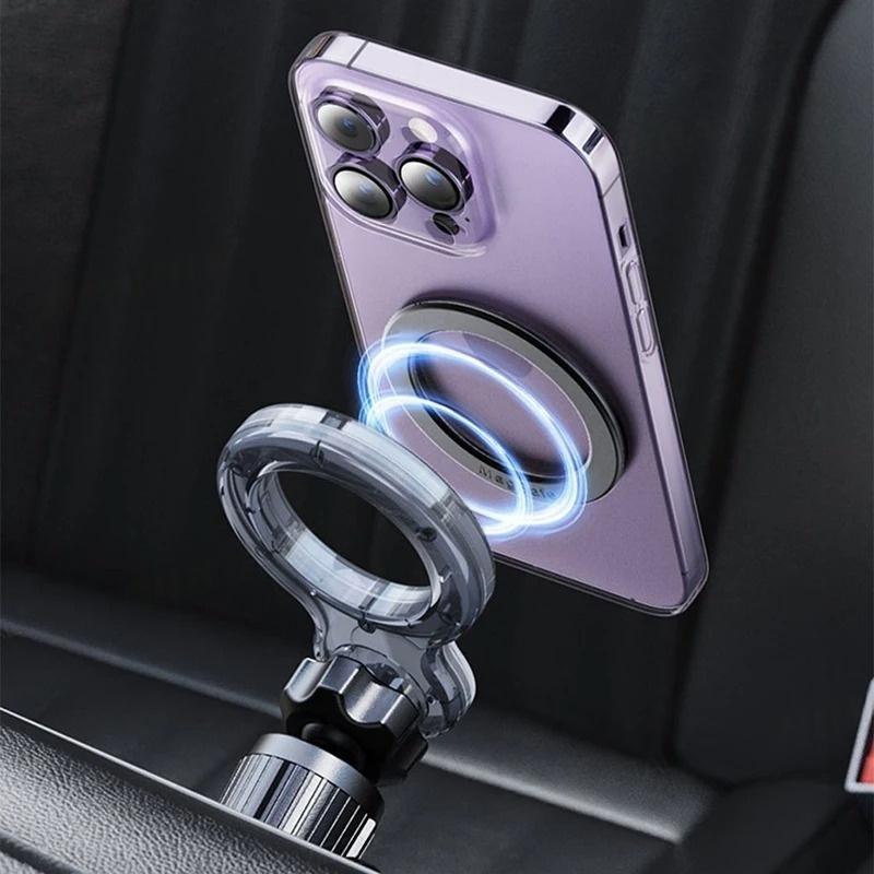 Car Magnetic Phone Holder 360 Degree Rotation Adjustable Single Handed Operation Air Outlet Vent Mobile Phone Support