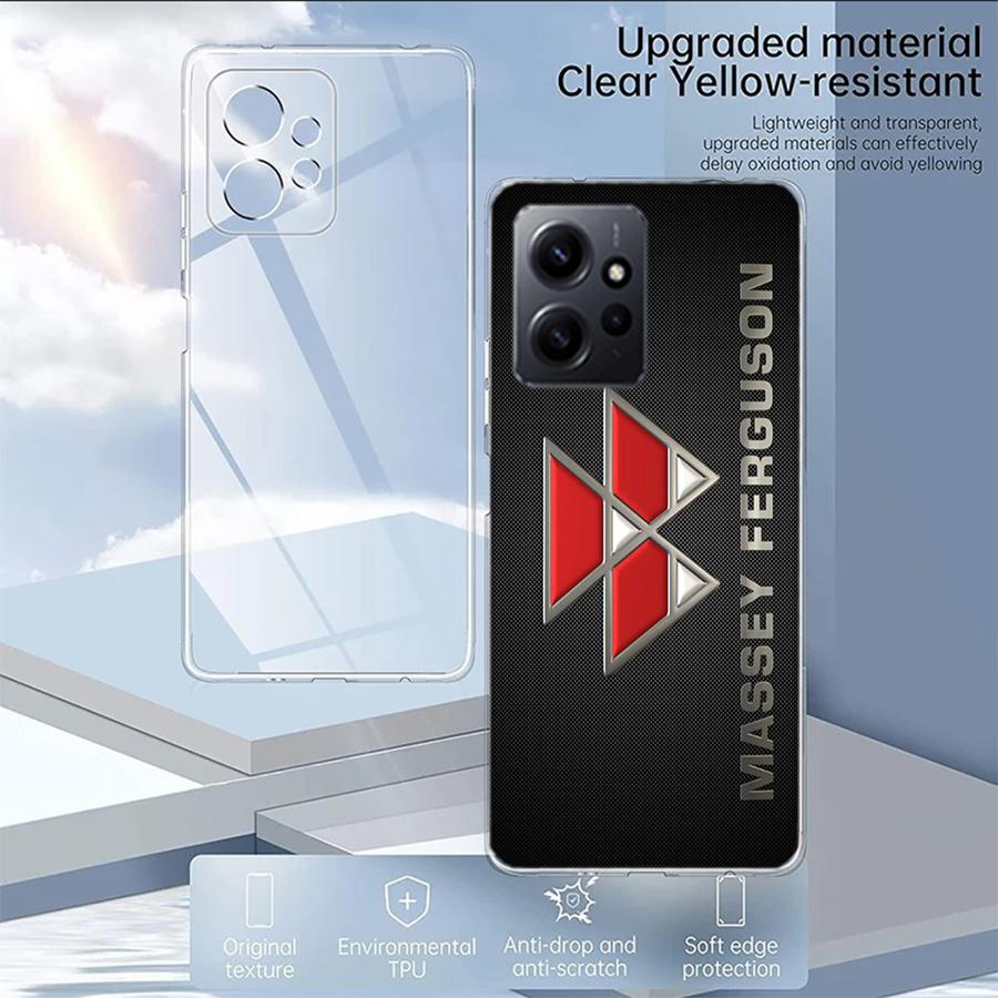 Tractor Farm Phone Case For Redmi Note 14 15 Pro 5G 13 12 Pro Plus 11 11T 11E 11S 10 Pro 10S 9 9S Cover Cell Clear TPU Capa Comp