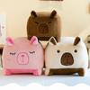 Square Capybara Plush Toy Cute Stuffed Animal Doll Cartoon Decoration Gift Kids
