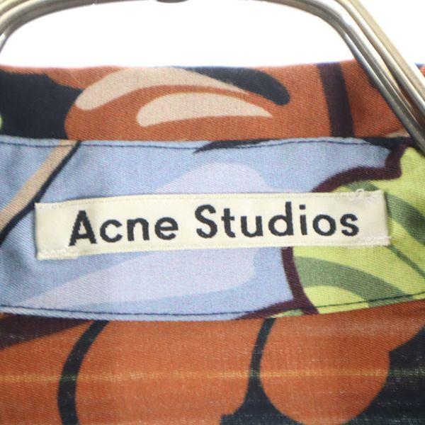 Acne Studios Overall Handle Long Sleeve Shirt 165/80A Navy Blue Blouse Women Used