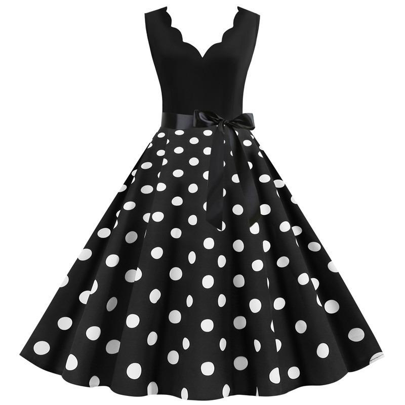 BITCED Women's Fashion Summer Spring V-Neck Sleeveless Casual Dresses