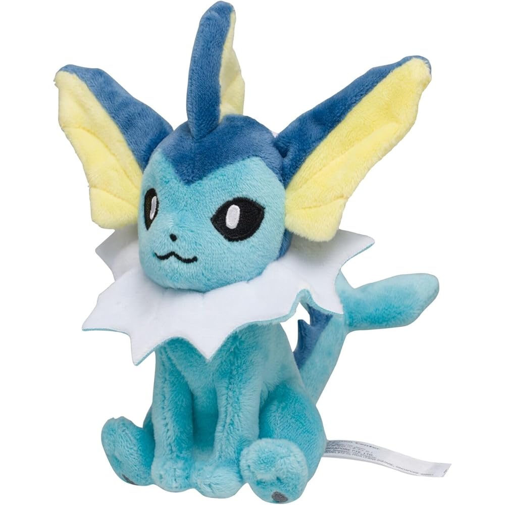 Pokmon Center Original Pokmon Fit Plush Toy Vaporeon 15x14x6.5 cm
