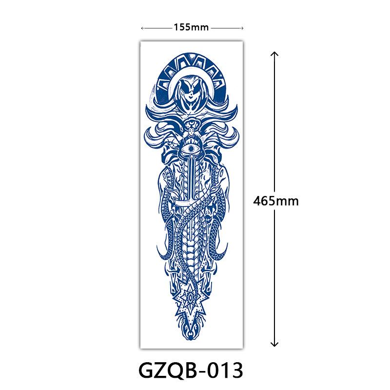 Herbal Tattoo Stickers, Semi-Permanent Tattoo Stickers, Herbal Juice Full Arm Tattoo Stickers
