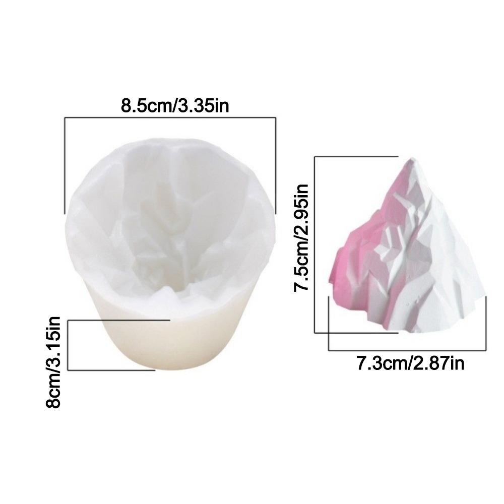 Silikonowa Forma do Ciasta Musowego 3D Góra Lodowa, Odporna na Ciepło, Ręcznie Robiona, Francuska Forma do Ciasta, Wielokrotnego Użytku, Elastyczna