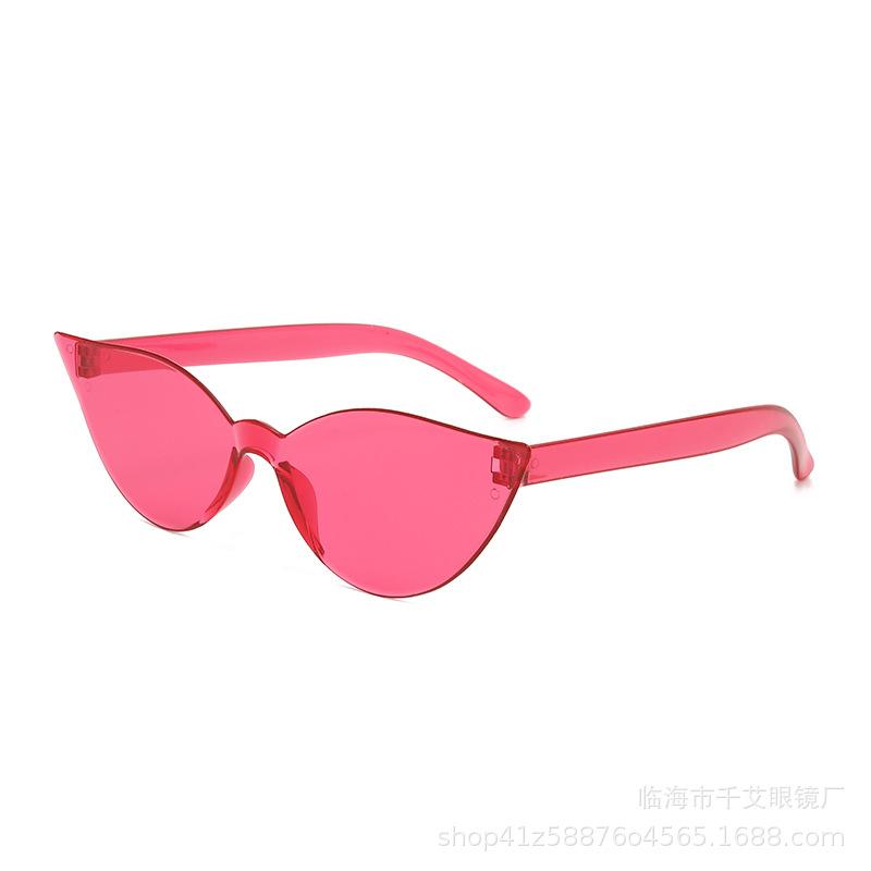 Fashion Cat Eye Sunglasses Candy Color Ultra Y2K Future Individualized Sun Shade Eyeglasses Anti UV400 Driving Shades Female