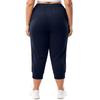 Women's Fashionable Casual Loose-Fit Cuffed 7/8-Length Plus Size Athletic Joggers