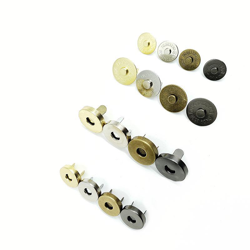 Magnetic Snap Buckle: Sew-Free Metal Bag Closure Accessory with Strong Magnetic Force