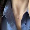 VENTFILLE Silver Color Bowknot Snake Bone Chain Necklace For Women Girl Simple Design Korean Jewelry Dropshipping