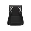 Prada Vertical Silver Buckle Functional Shoulder Crossbody Bag Saffiano Leather Recycled Nylon Phone Bag Unisex Bags Black 2ZH109-2BBD-F0002