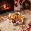 Christmas Storage Container for Kitchen Serving Tray with Airtight Lid, Decorative PP Food Organizer, Dry Goods Organizer Moisture Proof Holiday