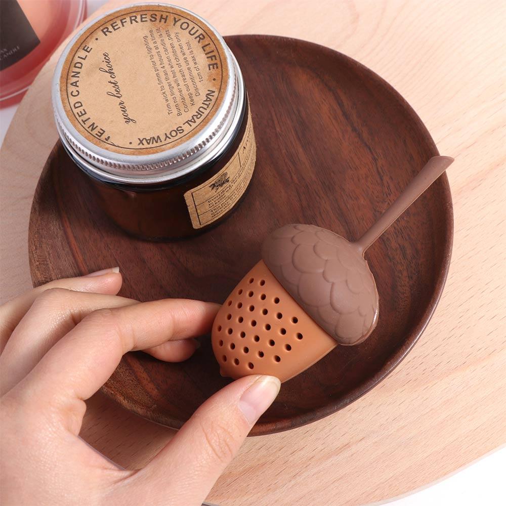 High Temperature Resistance Acorn Tea Strainer Soft Tea Bag Strainer Oak Nut Tea Infuser  Home