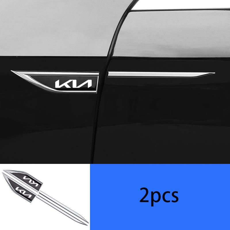 Boční kovová samolepka emblém panelu blatníku auta Příslušenství Pro Kia GT-Line Sportage Ceed Rio Picanto Sorento Soul Cerato Venga