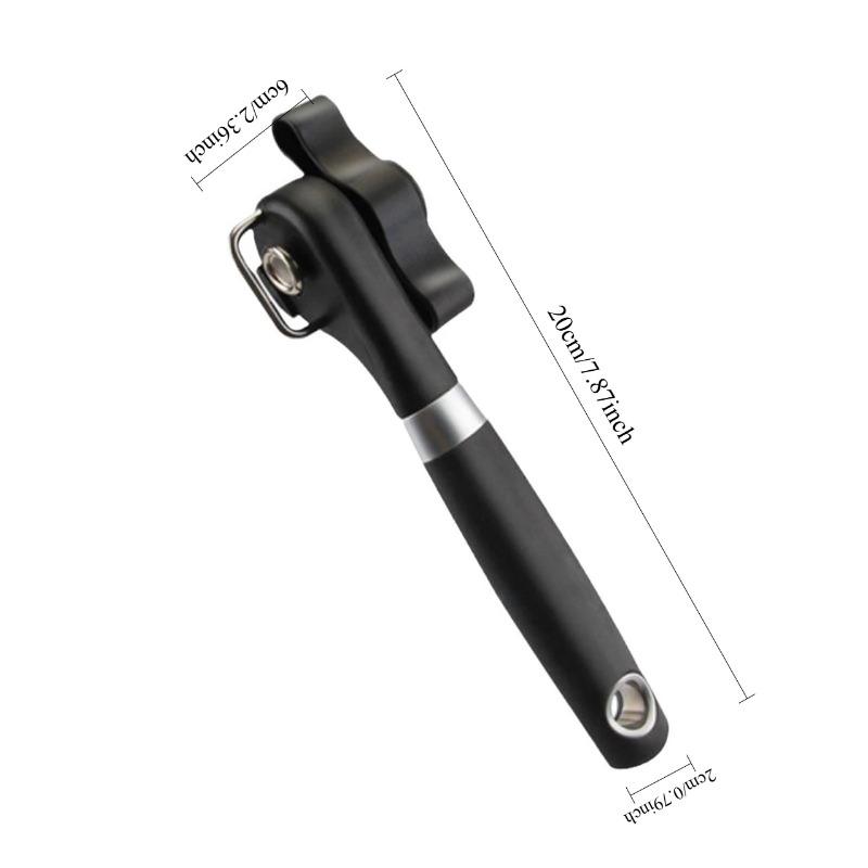 Manual Safety Can Opener Stainless Steel Can Knife Household Single Handle Side Multifunctional Can Opener Cutting Can Opener